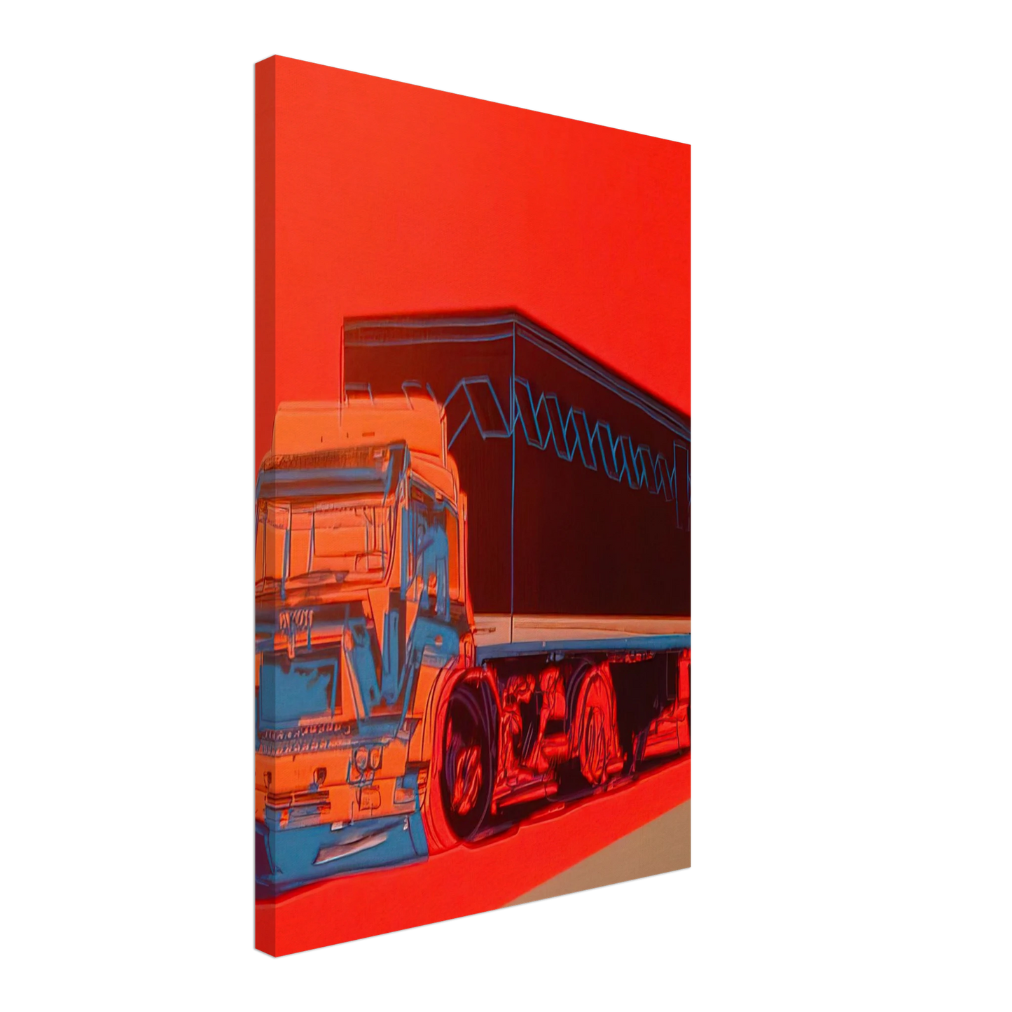 Andy Warhol - Truck Announcement Canvas - 70x100 cm / 28x40 inches-canvas