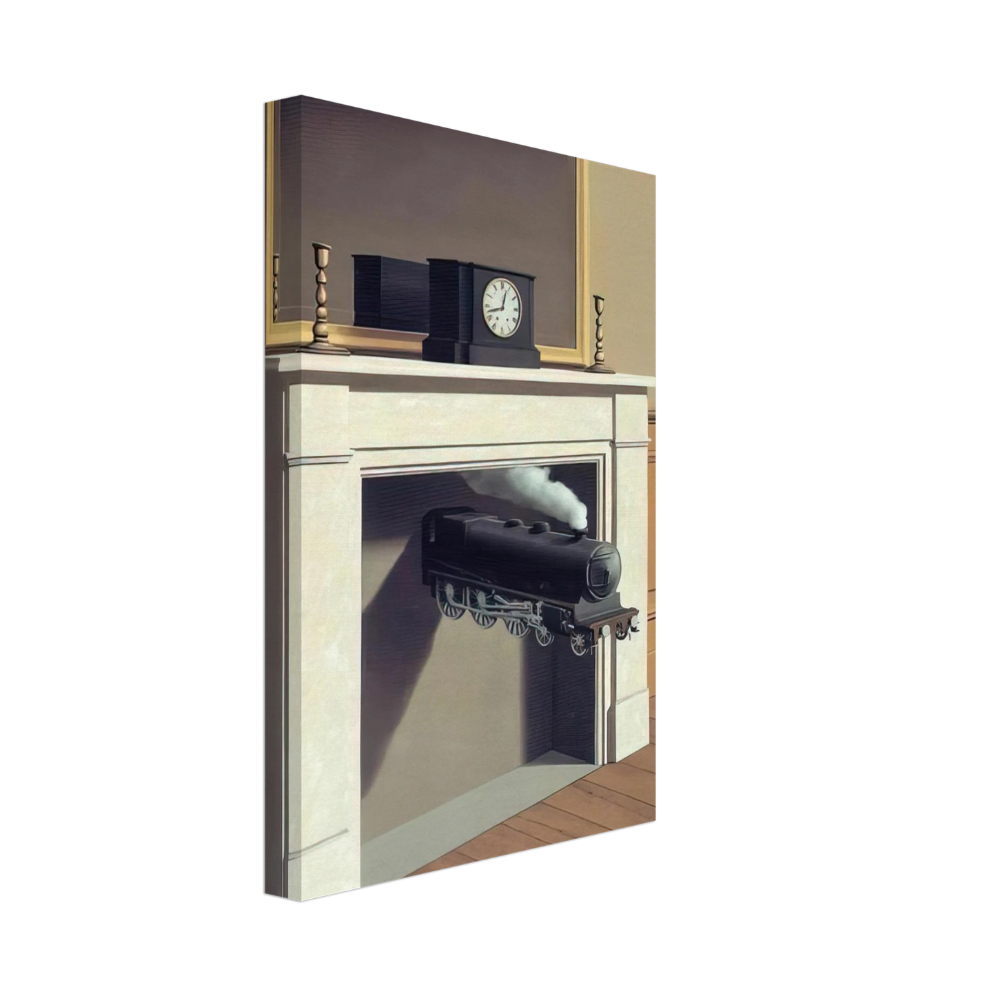 Rene Magritte - TIME TRANSFIXED 1938 Canvas - 40x60 cm / 16x24 inches-canvas