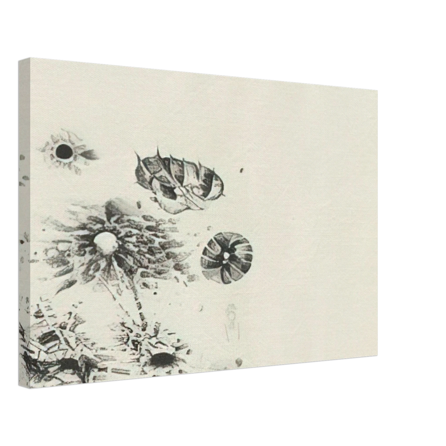 Lee Bontecou - FIRST STONE 1962 Canvas - 40x60 cm / 16x24 inches-canvas