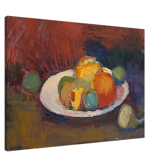 Henri Matisse - ASSIETTE DE FRUITS FRUIT DISH 1902 Canvas - 20x30 cm / 8x12 inches-canvas