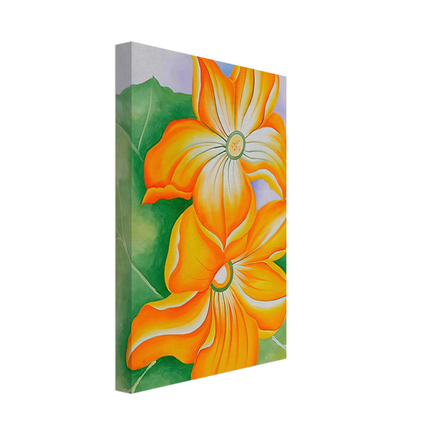 Georgia O'Keeffe - Squash Blossoms Canvas - 40x60 cm / 16x24 inches-canvas