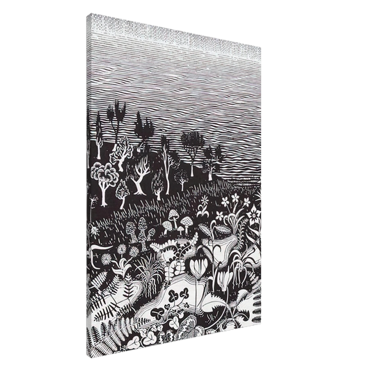 MC Escher - THE 3RD DAY OF THE CREATION Canvas - 20x30 cm / 8x12 inches-canvas
