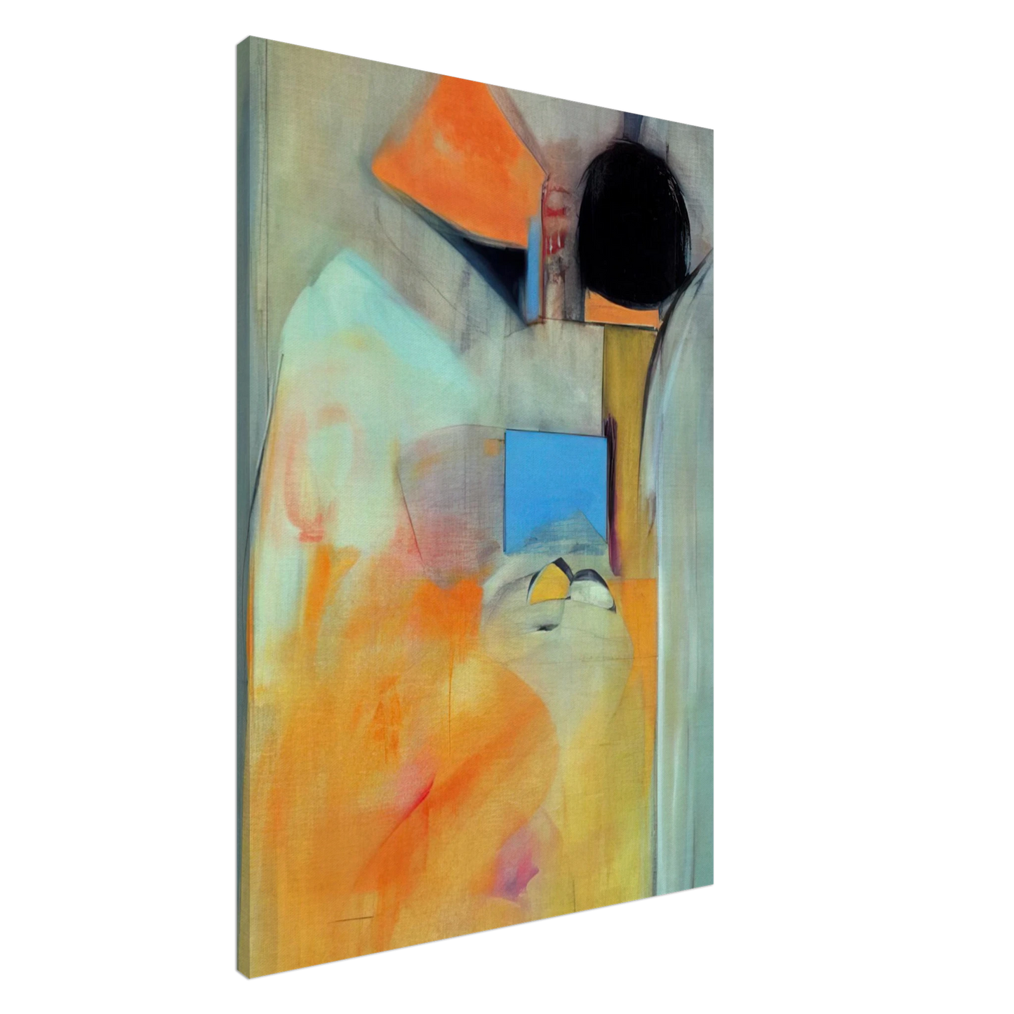 Miriam Schapiro - Pandora - Abstract Expressionism Canvas - 20x30 cm / 8x12 inches-canvas