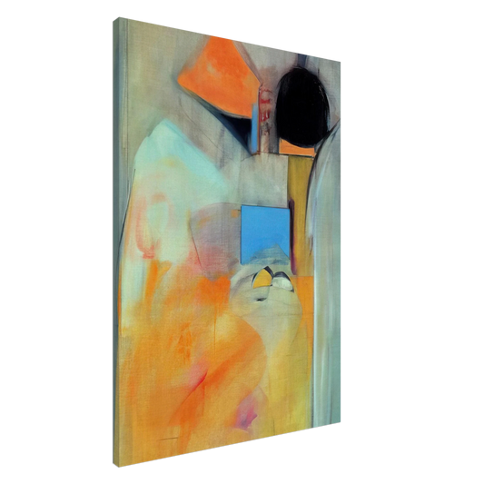 Miriam Schapiro - Pandora - Abstract Expressionism Canvas - 20x30 cm / 8x12 inches-canvas