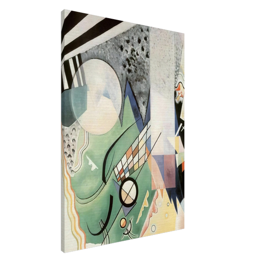 Wassily Kandinsky - GREEN COMPOSITION 1923 Canvas - 20x30 cm / 8x12 inches-canvas