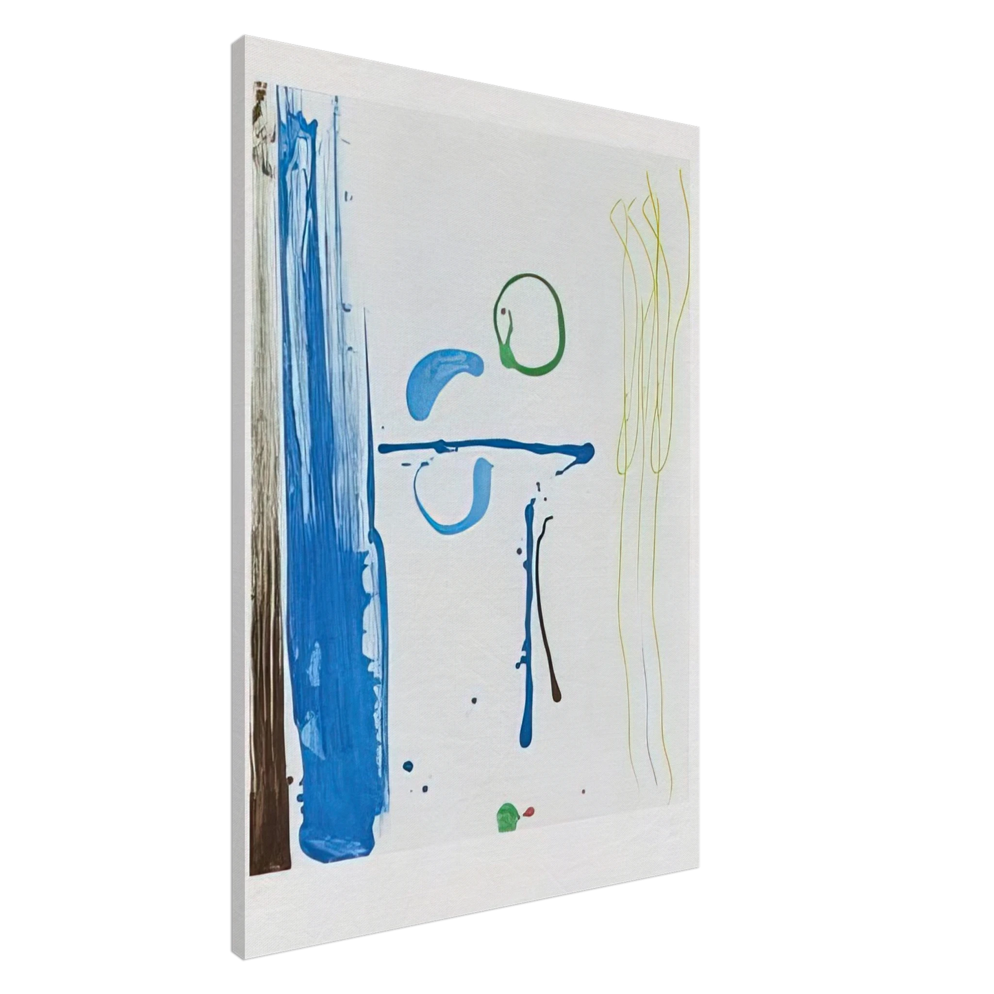 Helen Frankenthaler - Sunshine After Rain - 1987 Canvas - 20x30 cm / 8x12 inches-canvas