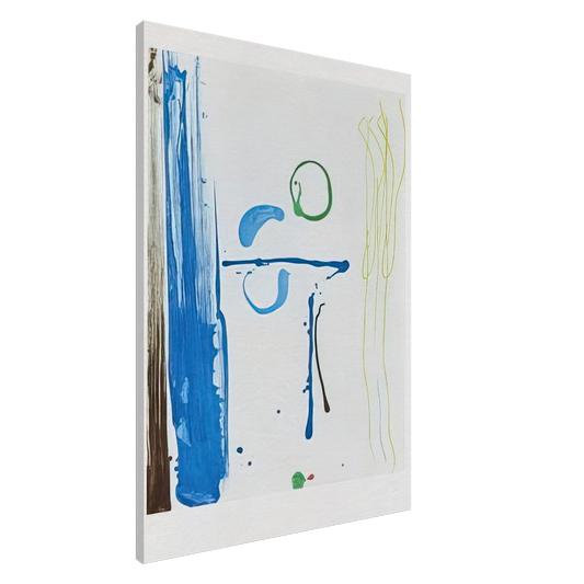 Helen Frankenthaler - Sunshine After Rain - 1987 Canvas - 20x30 cm / 8x12 inches-canvas