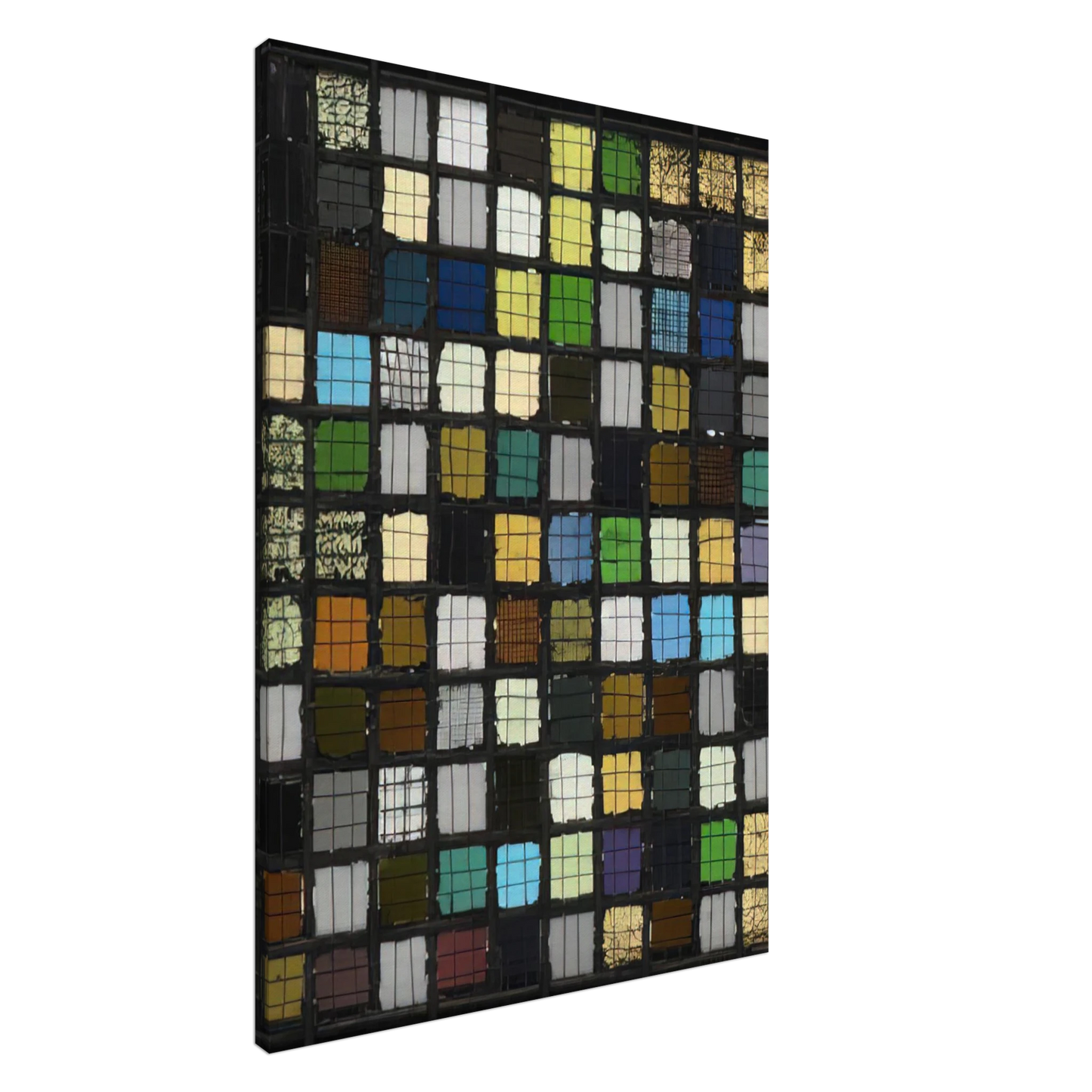 Josef Albers - GRID MOUNTED 1921 Canvas - 20x30 cm / 8x12 inches-canvas