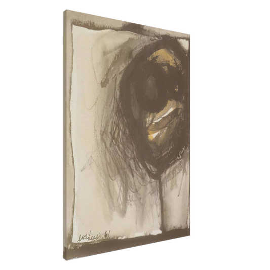 Eva Hesse - UNTITLED 1961 Canvas - 20x30 cm / 8x12 inches-canvas