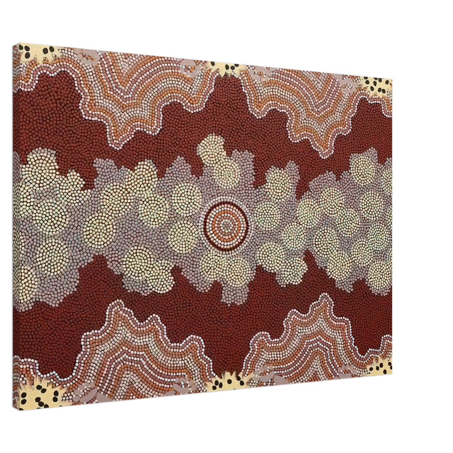 Clifford Possum Tjapaltjarri - Malaka Honey Ant Dreaming - 1992 Canvas - 20x30 cm / 8x12 inches-canvas