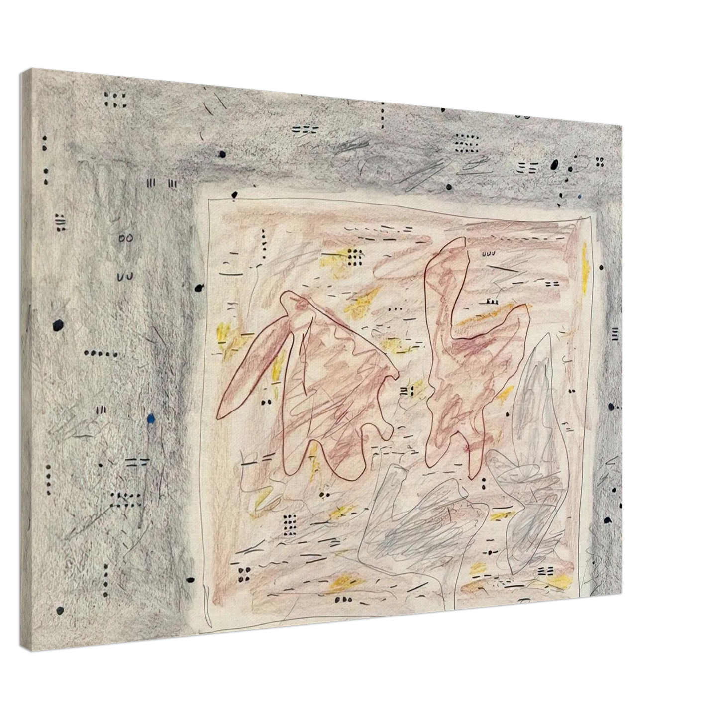 Gene Davis - Eskimo Map - 1976 Canvas - 20x30 cm / 8x12 inches-canvas