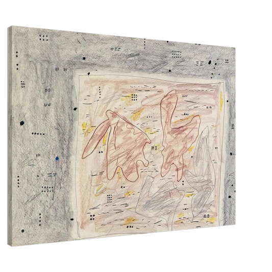 Gene Davis - Eskimo Map - 1976 Canvas - 20x30 cm / 8x12 inches-canvas