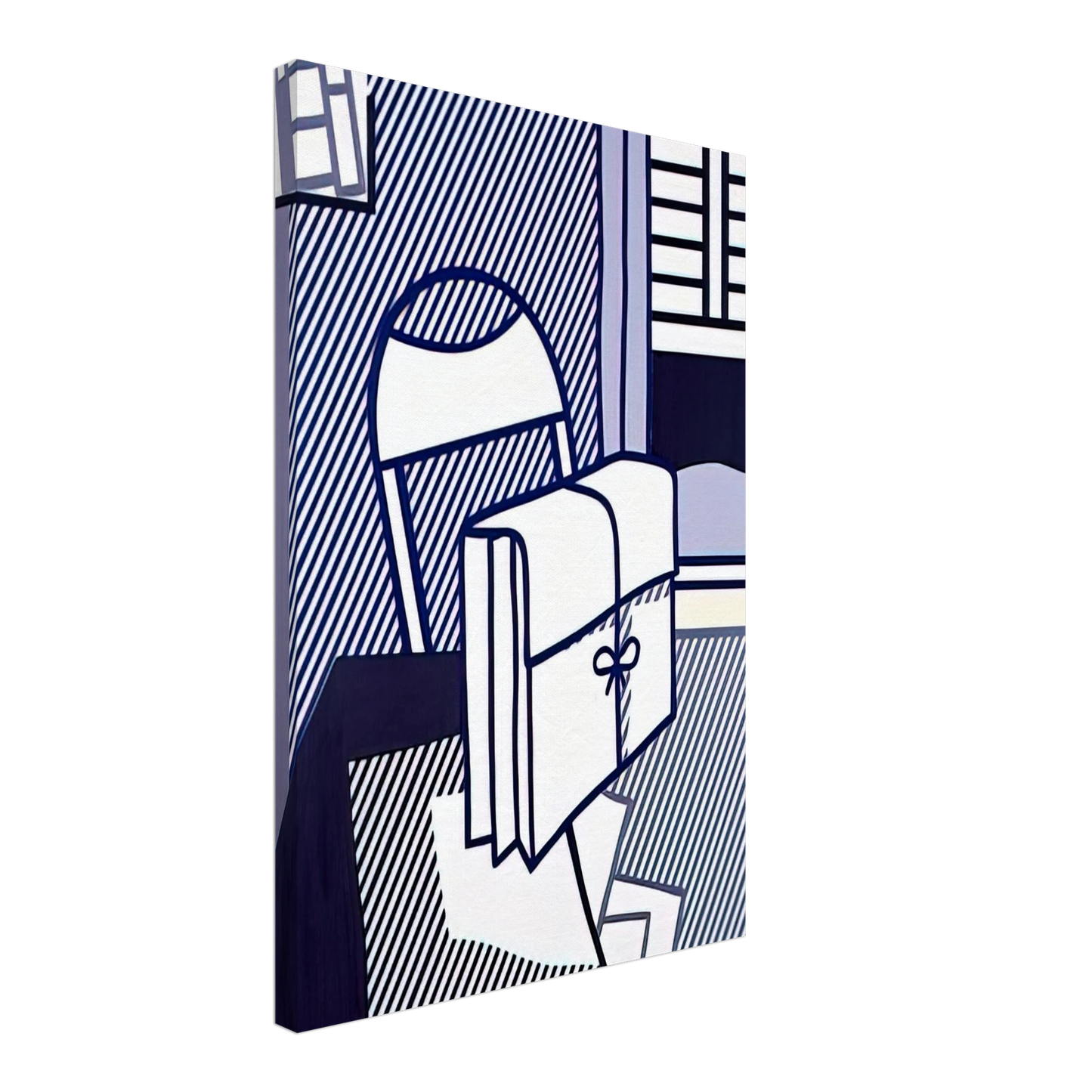 Roy Lichtenstein - STILL LIFE WITH DOSSIER 1976 Canvas - 40x60 cm / 16x24 inches-canvas