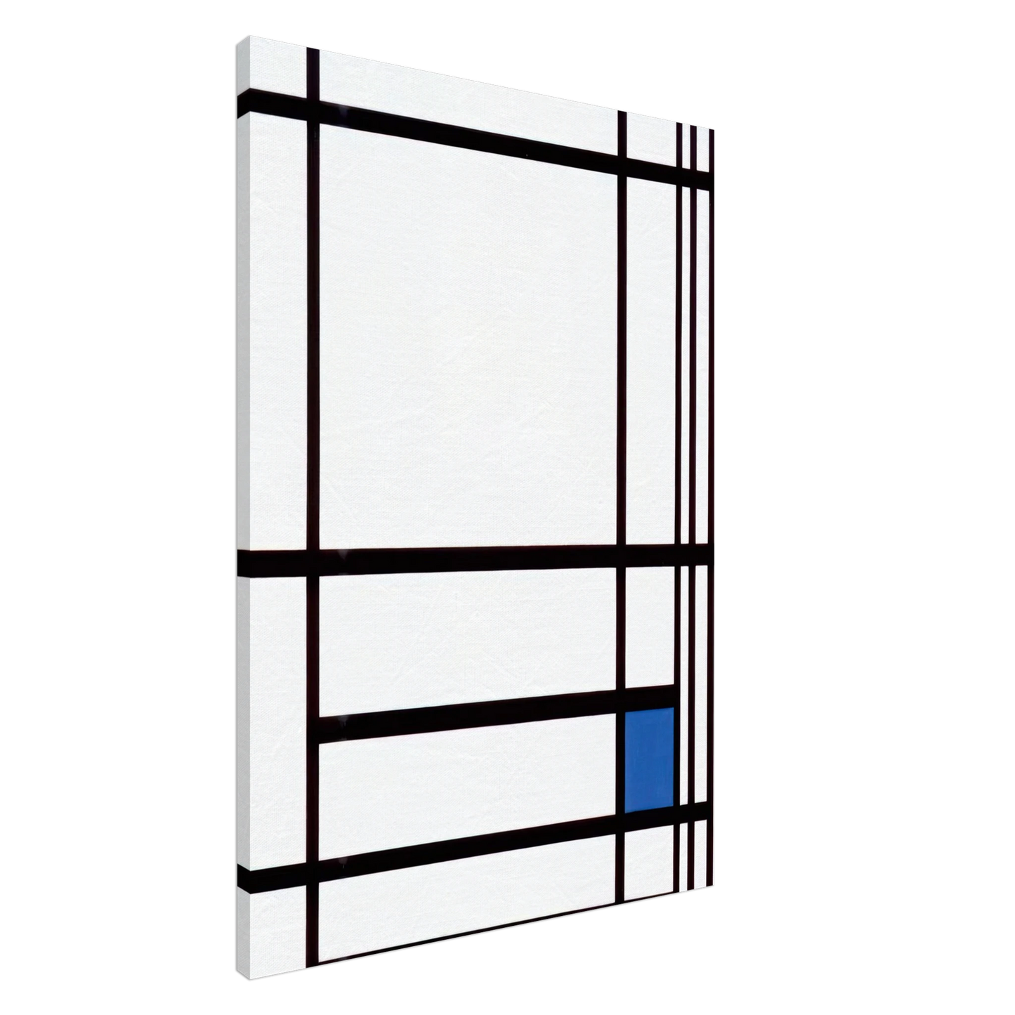 Piet Mondrian - Composition with Blue Canvas - 20x30 cm / 8x12 inches-canvas