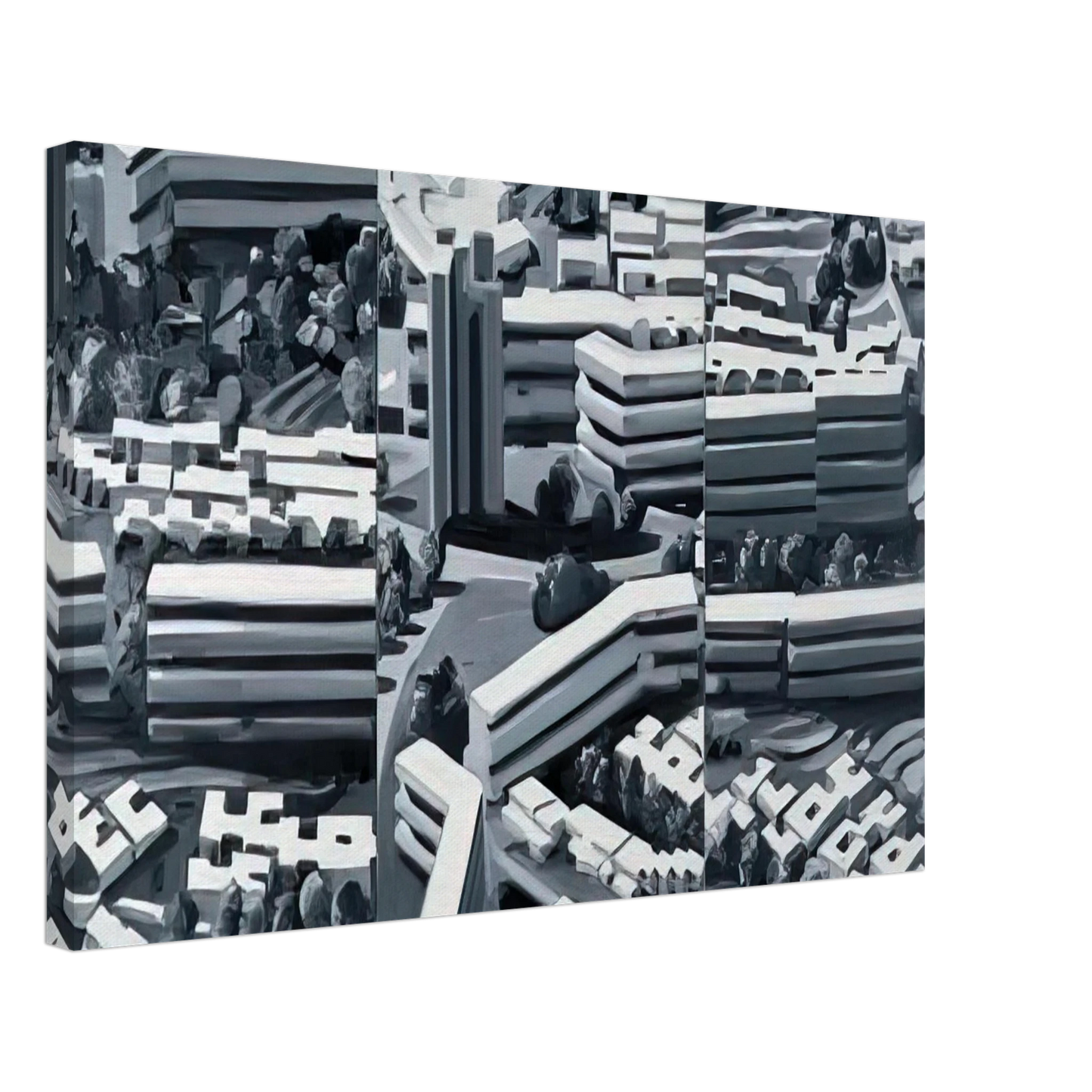 Gerhard Richter - TOWNSCAPE TR 1969 Canvas - 40x60 cm / 16x24 inches-canvas