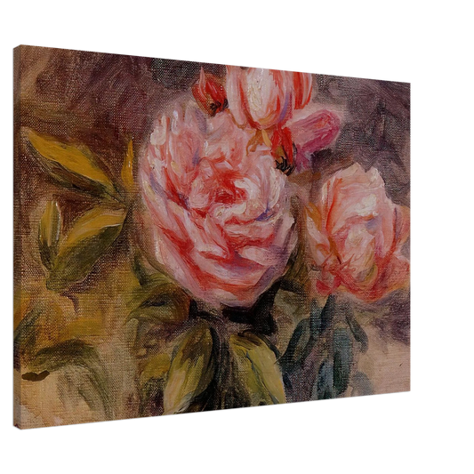 Pierre-Auguste Renoir - Roses Canvas - 20x30 cm / 8x12 inches-canvas