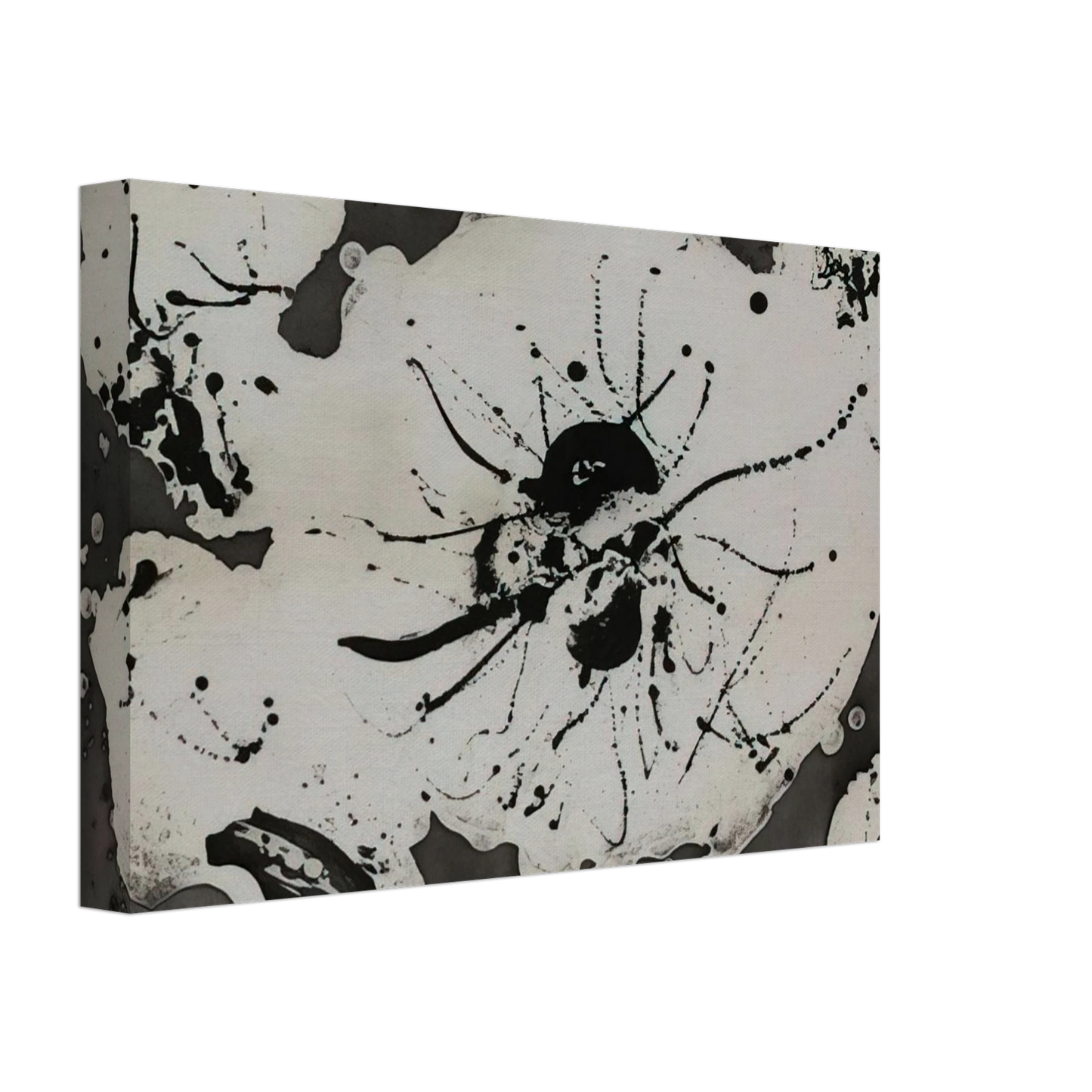 Sam Francis - Black Smudge Canvas - 70x100 cm / 28x40 inches-canvas