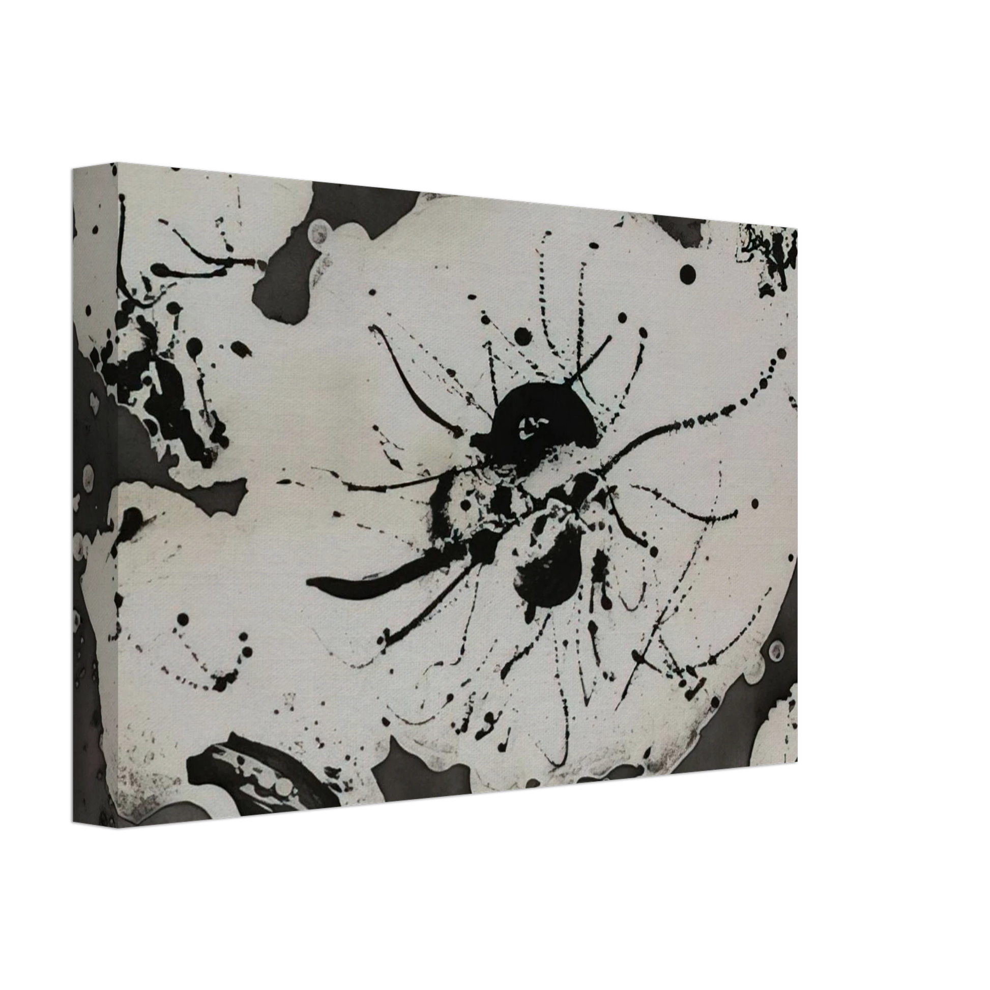 Sam Francis - Black Smudge Canvas - 70x100 cm / 28x40 inches-canvas