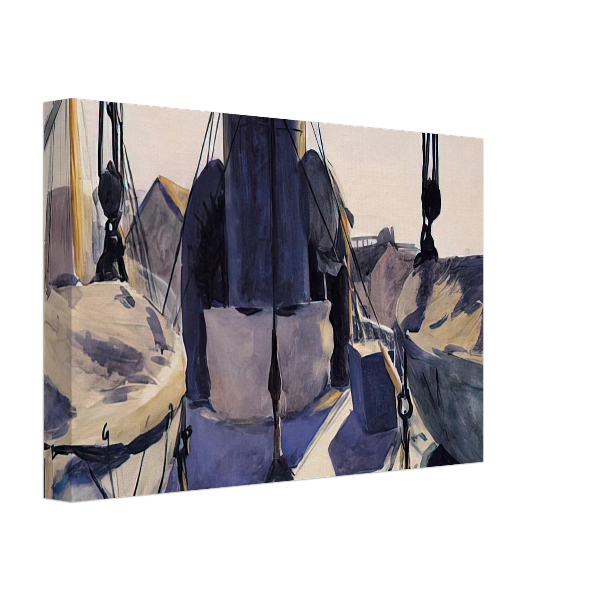 Edward Hopper - Funnel of Trawler Canvas - 70x100 cm / 28x40 inches-canvas