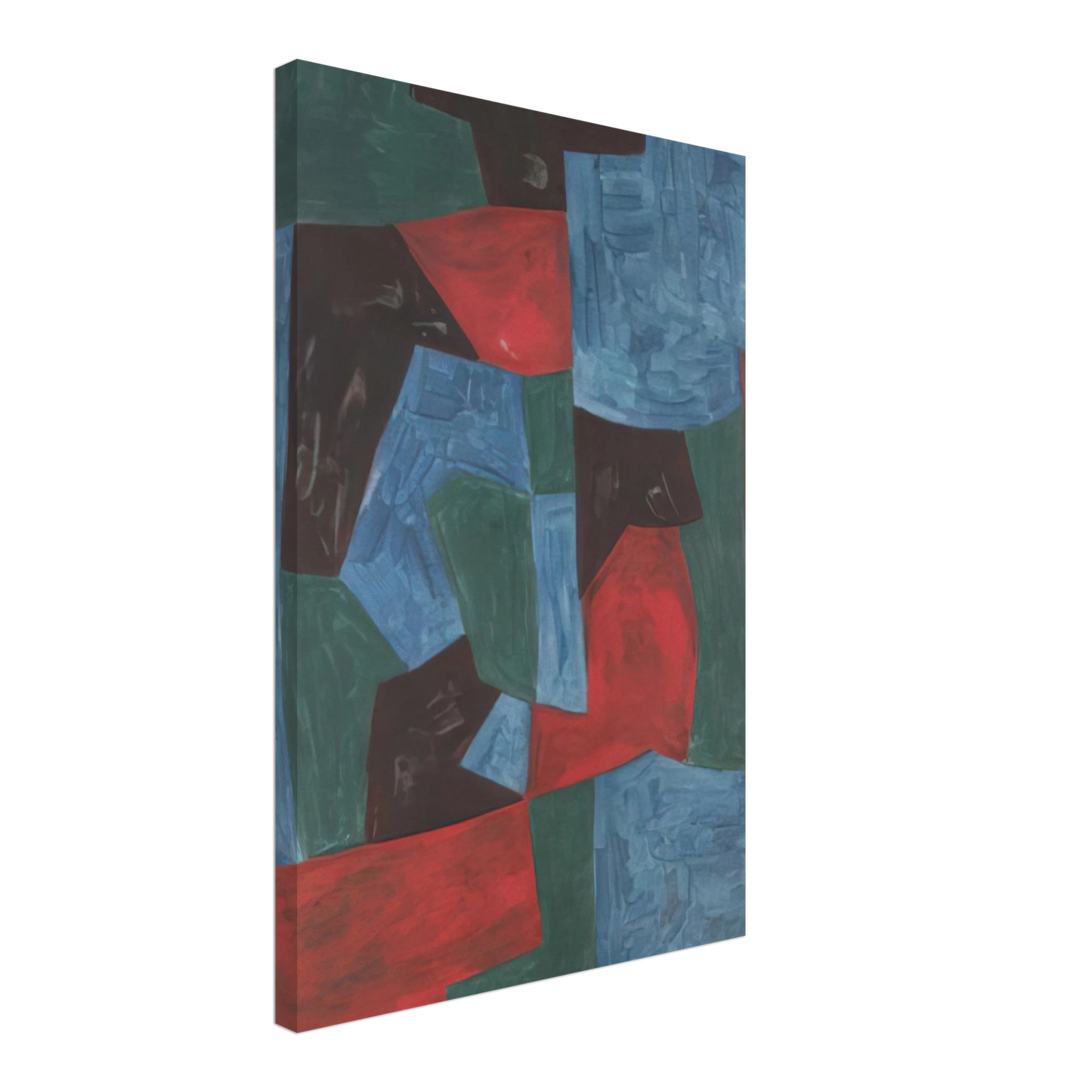 Serge Poliakoff - Composition abstraite - 1958 Canvas - 70x100 cm / 28x40 inches-canvas