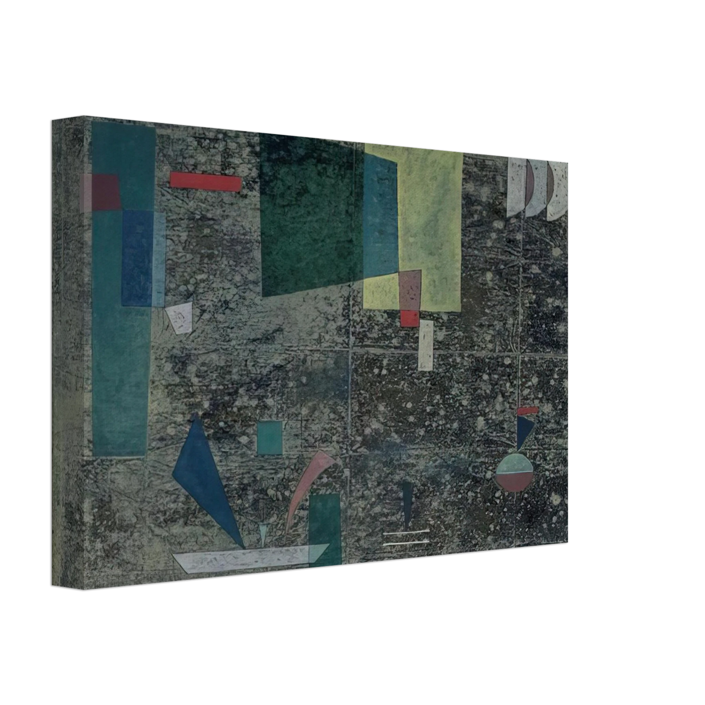 Wassily Kandinsky - CIRCULATION SLOWED 1931 Canvas - 40x60 cm / 16x24 inches-canvas