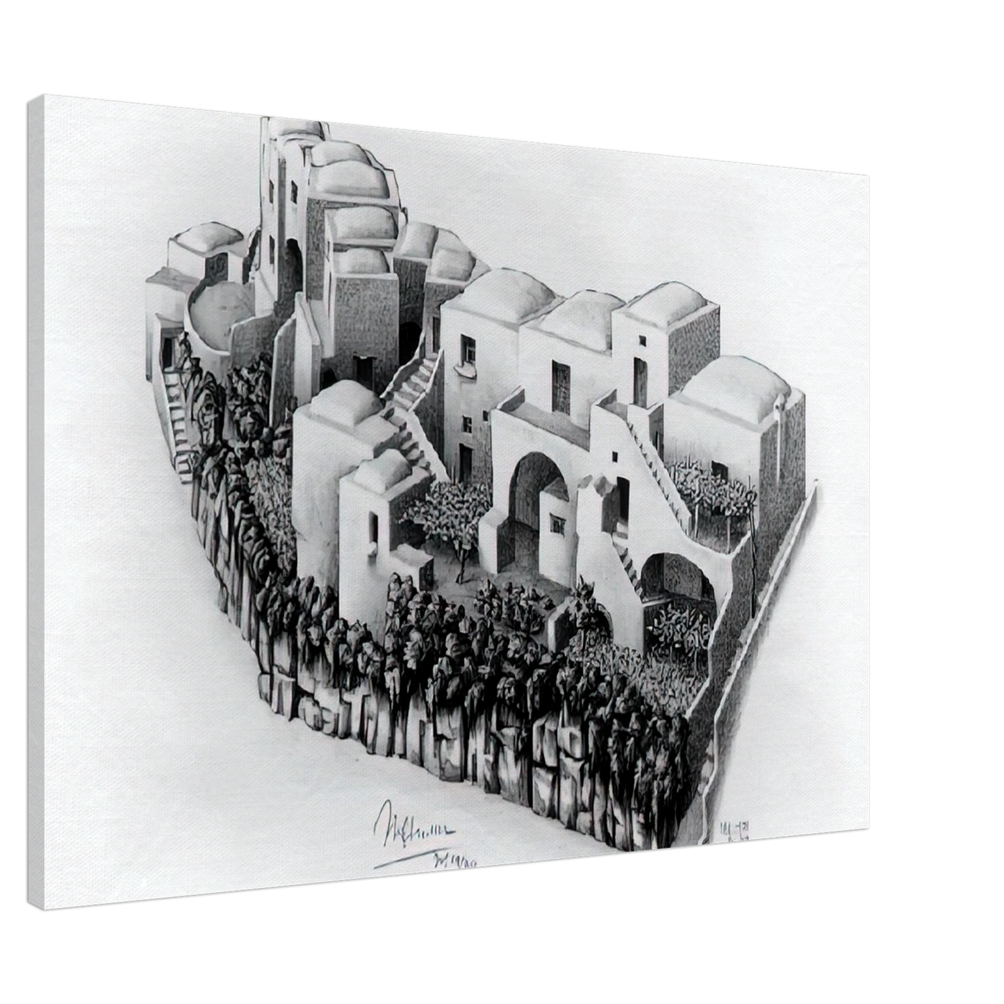 MC Escher - ESCHER (24) Canvas - 20x30 cm / 8x12 inches-canvas