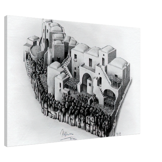 MC Escher - ESCHER (24) Canvas - 20x30 cm / 8x12 inches-canvas