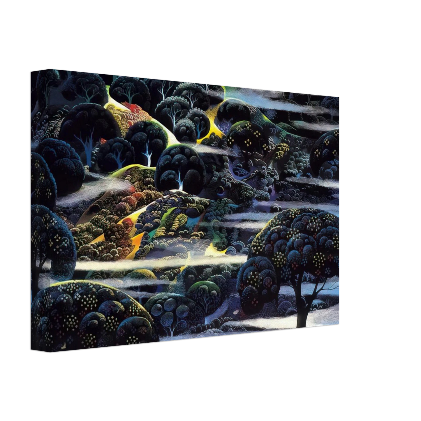 Eyvind Earle - Garden of Eden Canvas - 40x60 cm / 16x24 inches-canvas