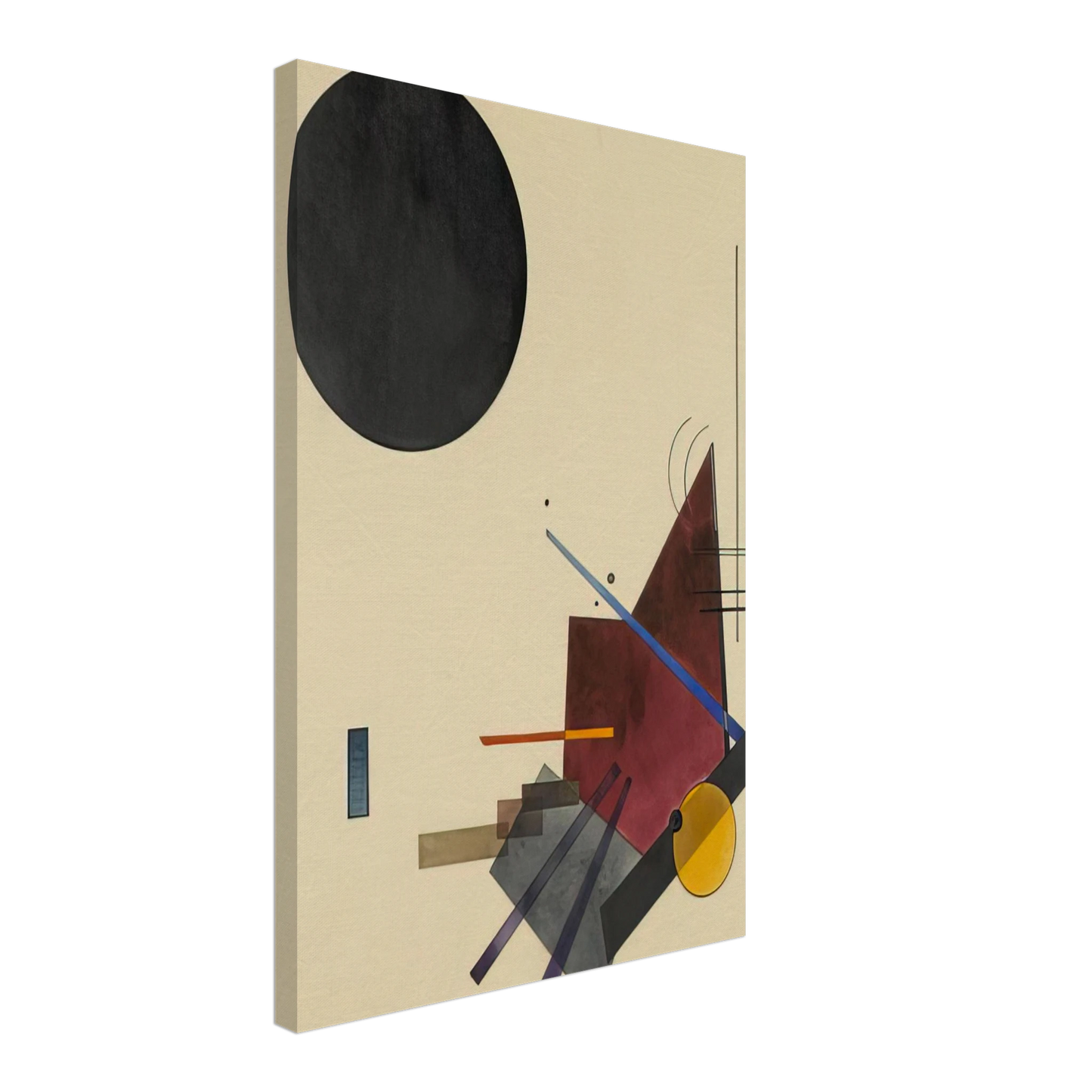 Wassily Kandinsky - BLACK RELATIONSHIP 1924 Canvas - 70x100 cm / 28x40 inches-canvas