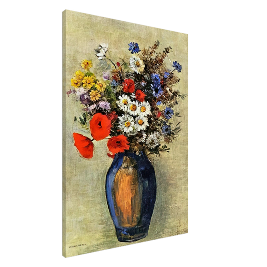 Odilon Redon - VASE OF FLOWERS 2 Canvas - 20x30 cm / 8x12 inches-canvas