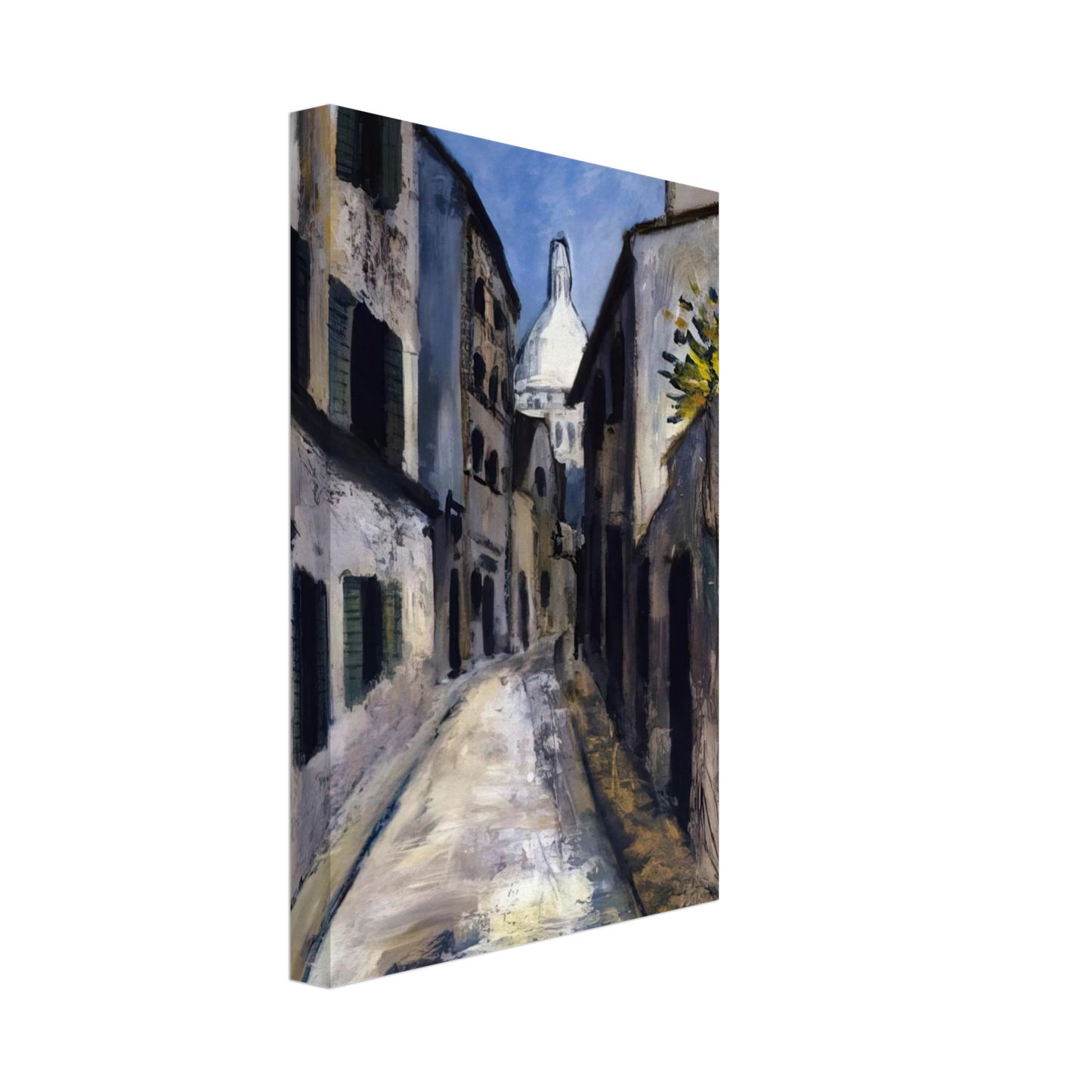 Maurice Utrillo - SAINT RUSTIQUE STREET Canvas - 70x100 cm / 28x40 inches-canvas