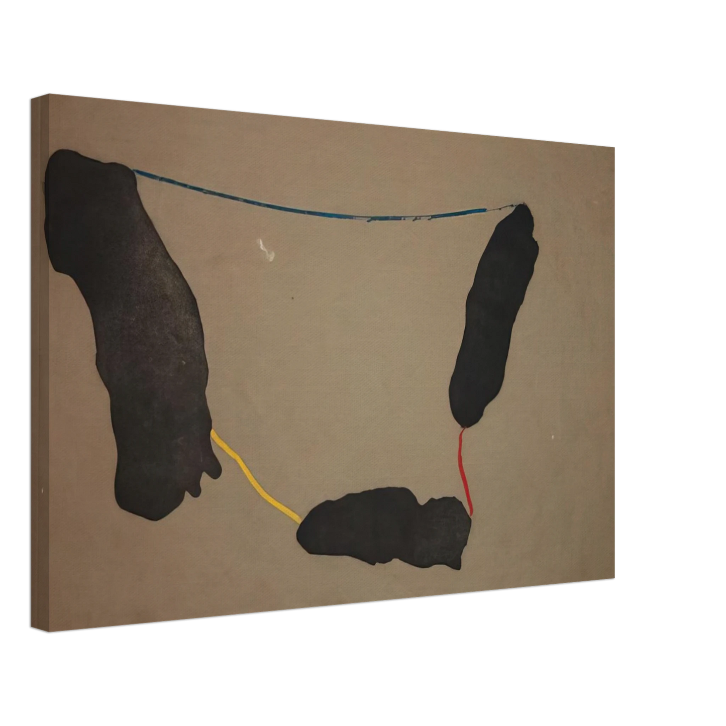 Helen Frankenthaler - Connected By Joy - 1973 Canvas - 40x60 cm / 16x24 inches-canvas