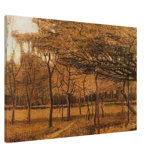 Vincent van Gogh - Landscape with Trees Canvas - 20x30 cm / 8x12 inches-canvas