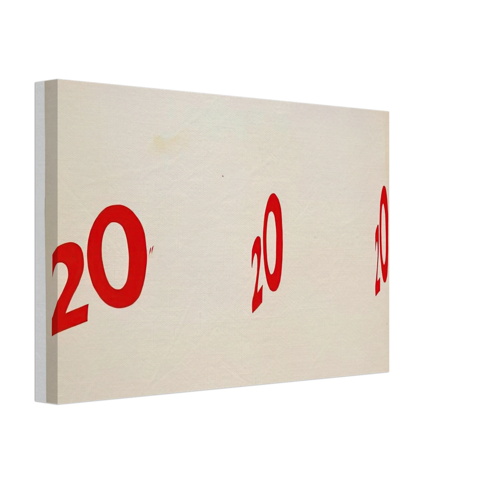 Edward Ruscha - 20 20 20 1962 Canvas - 70x100 cm / 28x40 inches-canvas