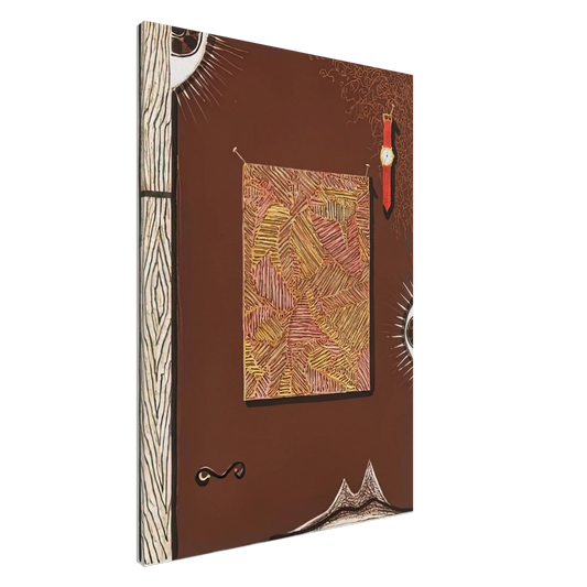 Jasper Johns - FACE WITH WATCH 1996 Canvas - 20x30 cm / 8x12 inches-canvas