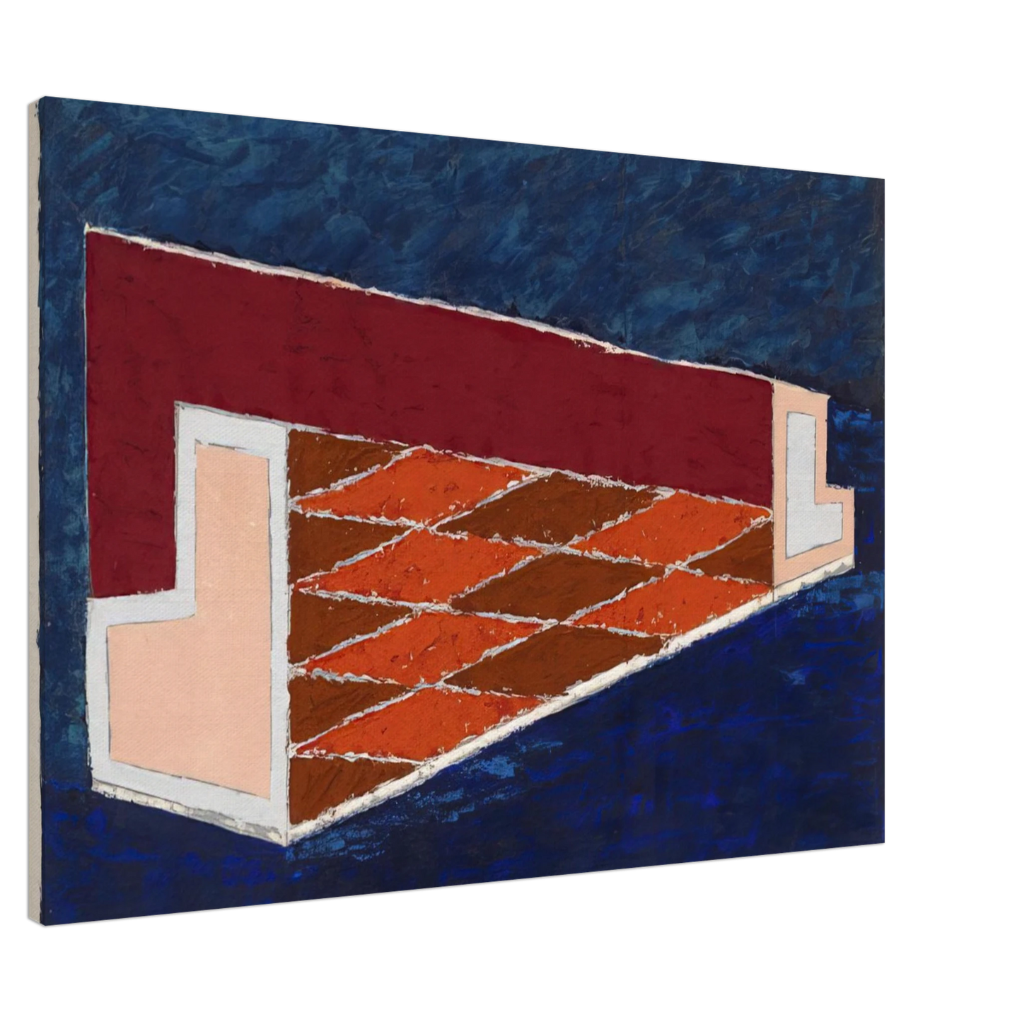 Josef Albers - ABSTRACT 1940 Canvas - 20x30 cm / 8x12 inches-canvas