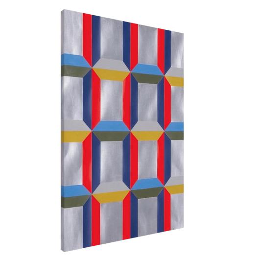 Miriam Schapiro - St. Marks 16 Frames - 1967 Canvas - 20x30 cm / 8x12 inches-canvas