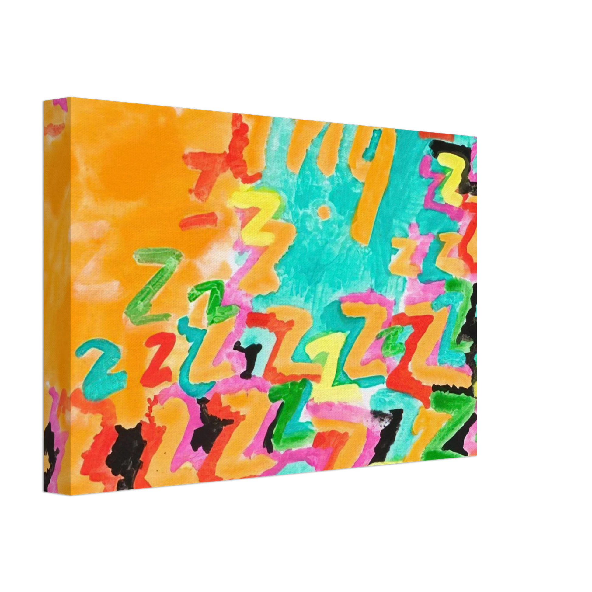 Paul Thek - Untitled z-ing - 1984 Canvas - 40x60 cm / 16x24 inches-canvas