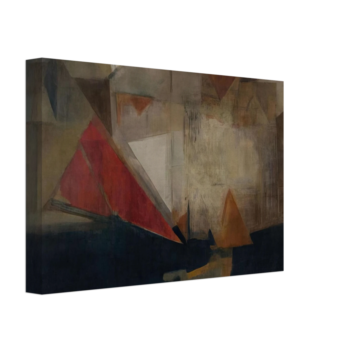 Nasreen Mohamedi - Untitled - 1963 Canvas - 70x100 cm / 28x40 inches-canvas