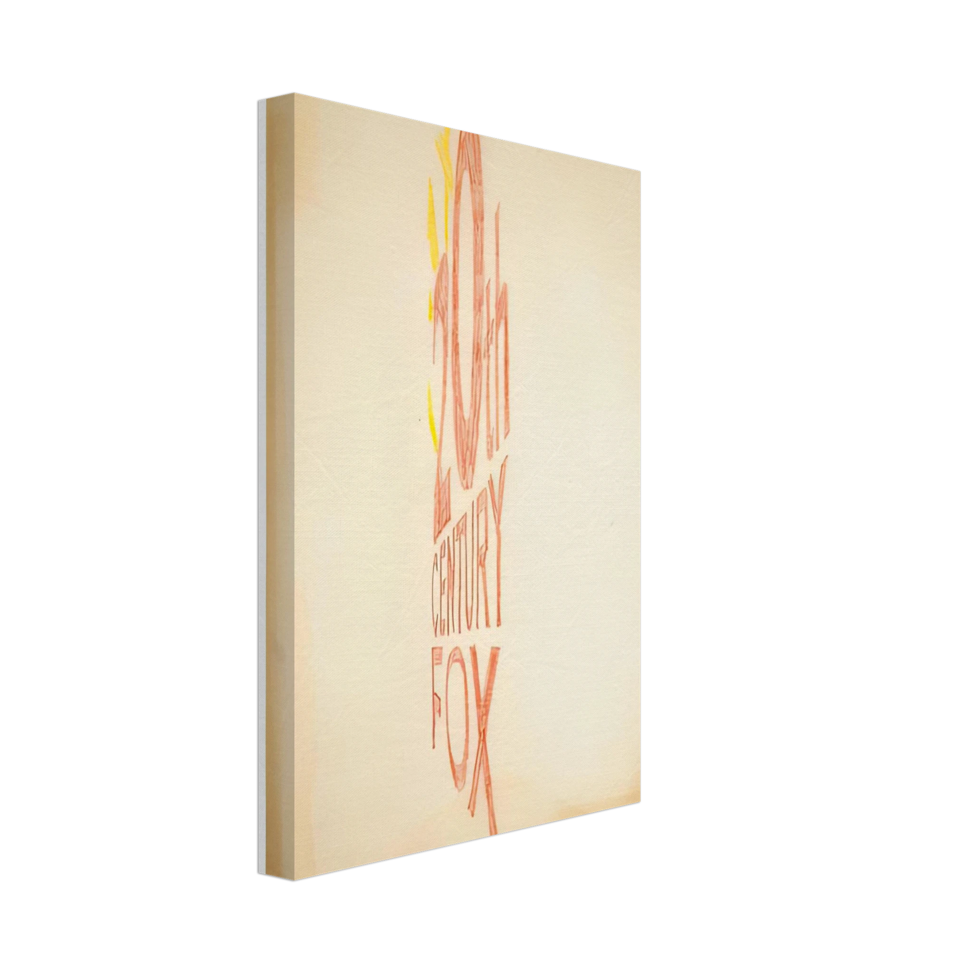 Edward Ruscha - ANGLE STUDY LARGE TRADEMARK 1962 Canvas - 70x100 cm / 28x40 inches-canvas