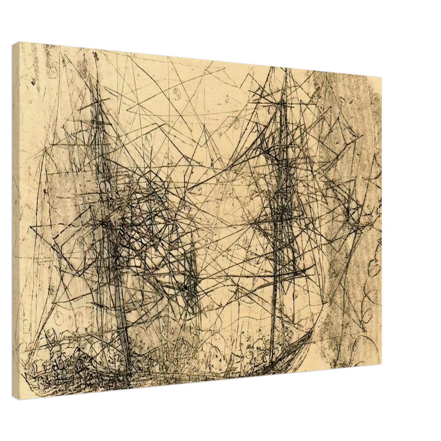 Wols - Barco - Art Informel Canvas - 20x30 cm / 8x12 inches-canvas