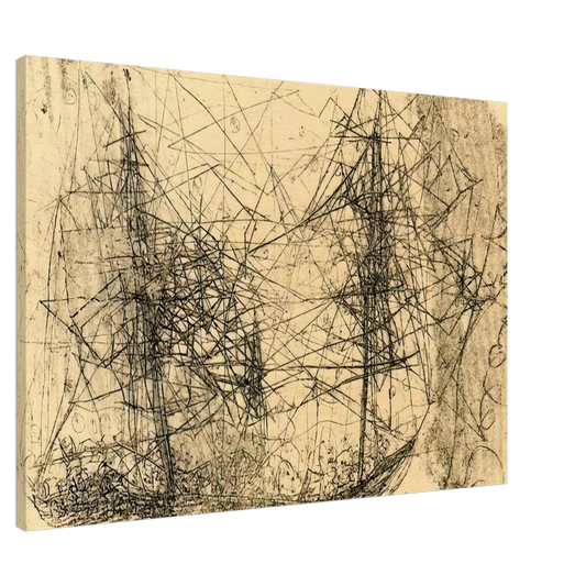 Wols - Barco - Art Informel Canvas - 20x30 cm / 8x12 inches-canvas