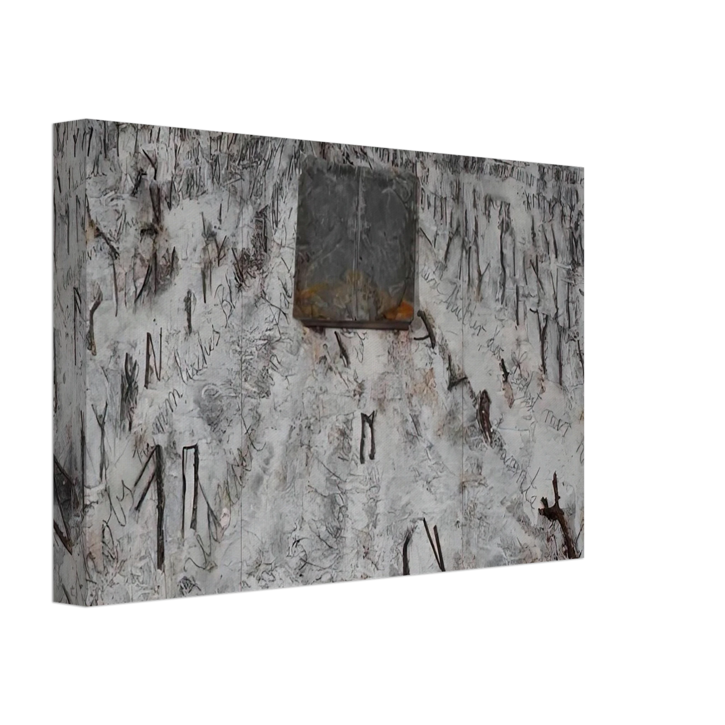 Anselm Kiefer - BLACK FLAKES 2006 Canvas - 40x60 cm / 16x24 inches-canvas