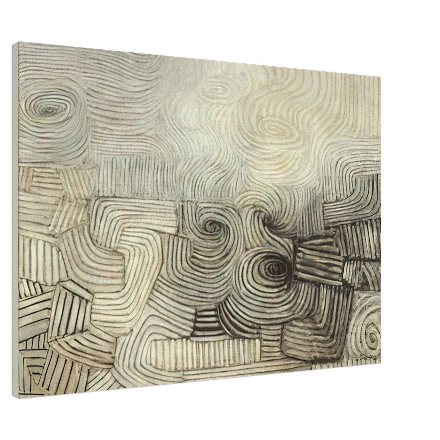 Victor Pasmore - THE SNOWSTORM 1950 Canvas - 20x30 cm / 8x12 inches-canvas