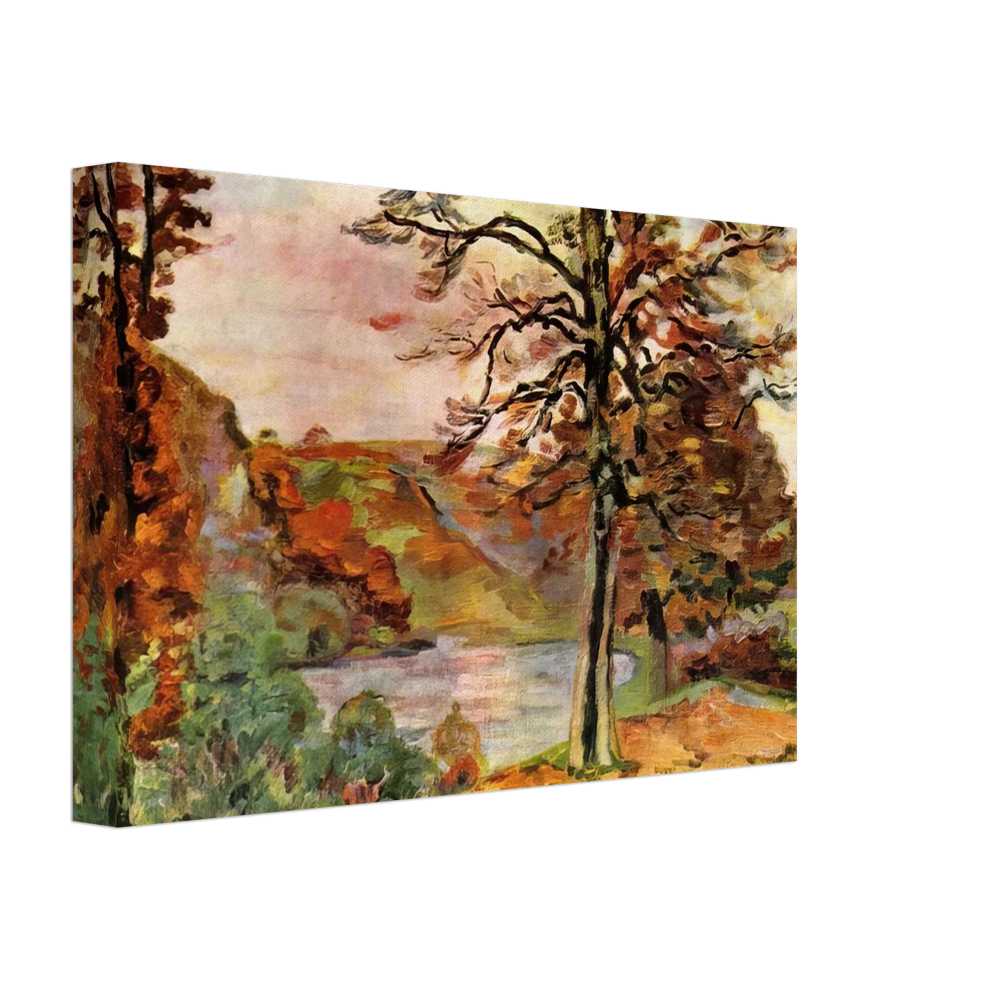 Armand Guillaumin - Landscape - 1870 Canvas - 70x100 cm / 28x40 inches-canvas