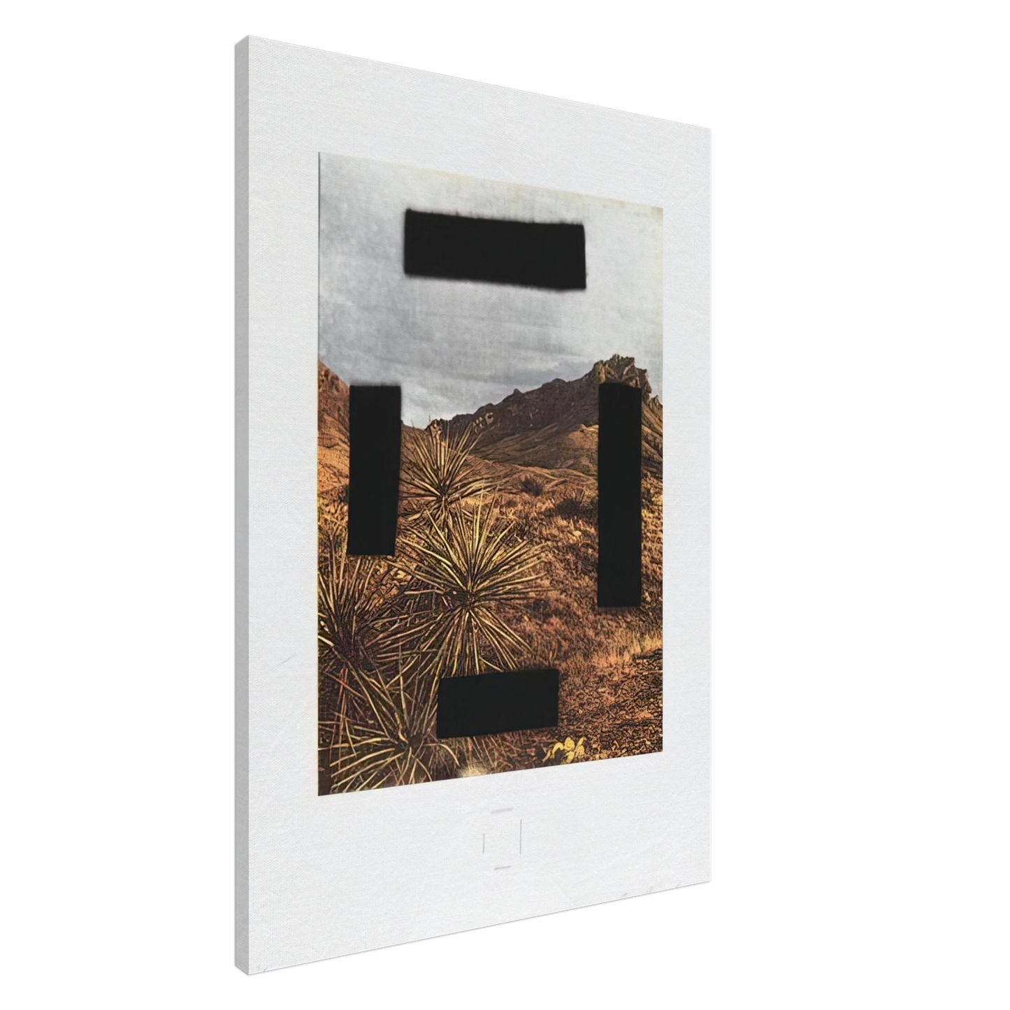 Edward Ruscha - NOOSE AROUND YOUR NECK COUNTRY CITYSCAPES SERIES 2001 Canvas - 20x30 cm / 8x12 inches-canvas