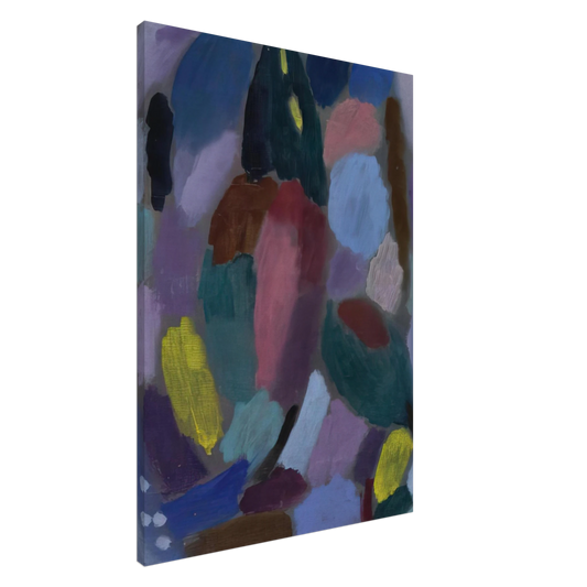 Alexej von Jawlensky - VARIATION FIELD OF TULIPS 1916 Canvas - 20x30 cm / 8x12 inches-canvas