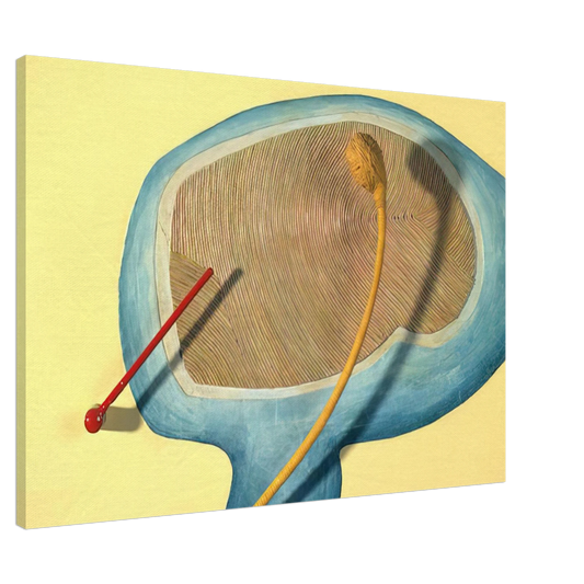 Eva Hesse - LEGS OF A WALKING BALL 1965 Canvas - 20x30 cm / 8x12 inches-canvas