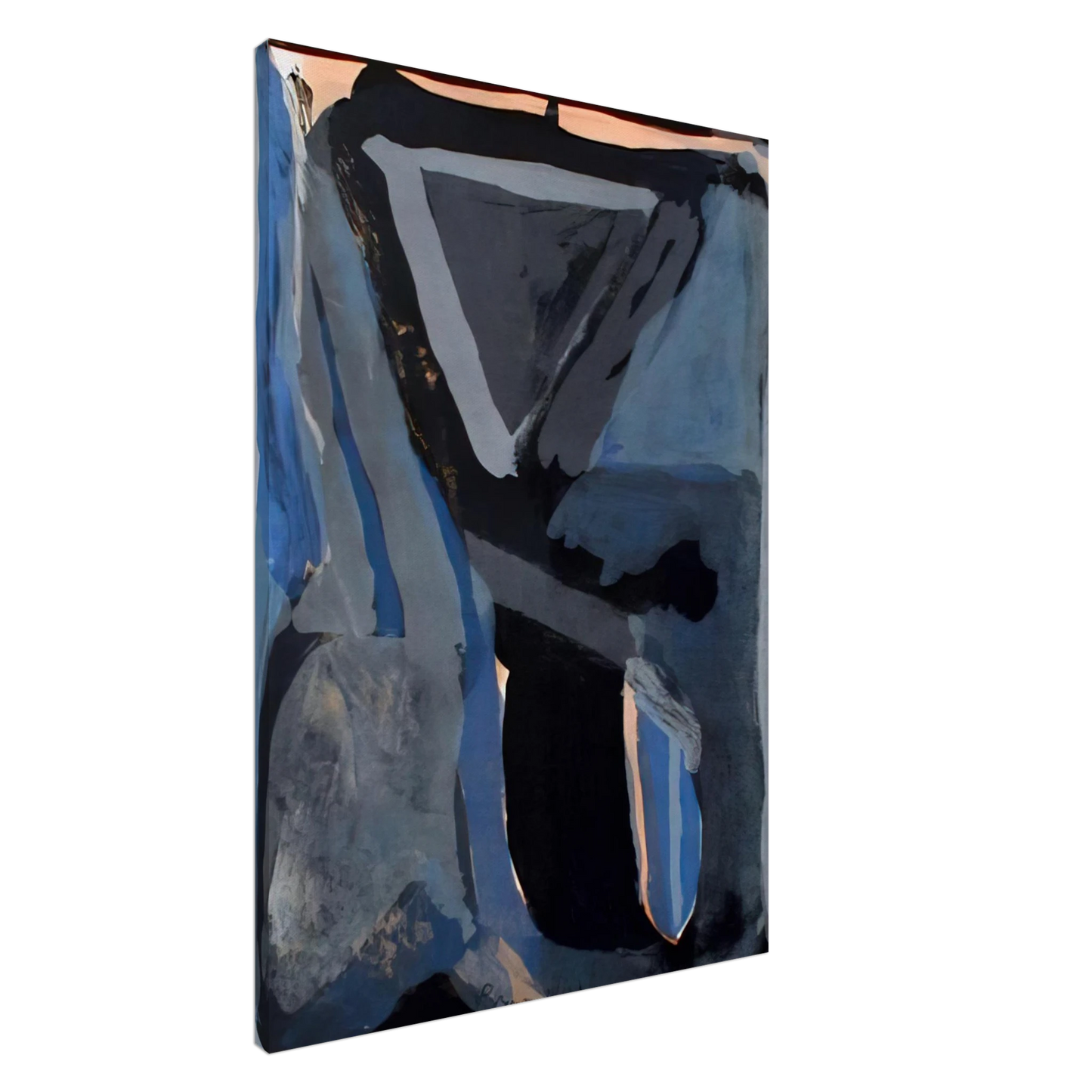 Bram van Velde - L'Unique II - 1973 Canvas - 20x30 cm / 8x12 inches-canvas