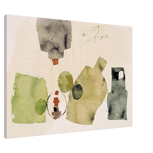 Julius Bissier - 12.XI.59 - 1959 Canvas - 20x30 cm / 8x12 inches-canvas